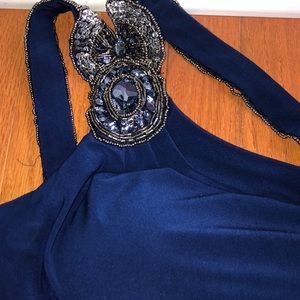 Navy blue formal dress